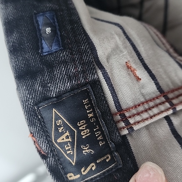 Paul Smith Jeans 100% Cotton Straight Leg Button Up Fly Jeans - Picture 3 of 12